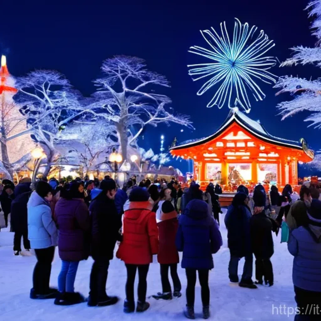 일본 홋카이도 겨울여행 - **Sapporo Winter Festival Magic**
An enchanting wide-angle shot of Sapporo's Odori Park during t...